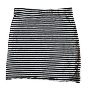 H&M Striped Mini Skirt